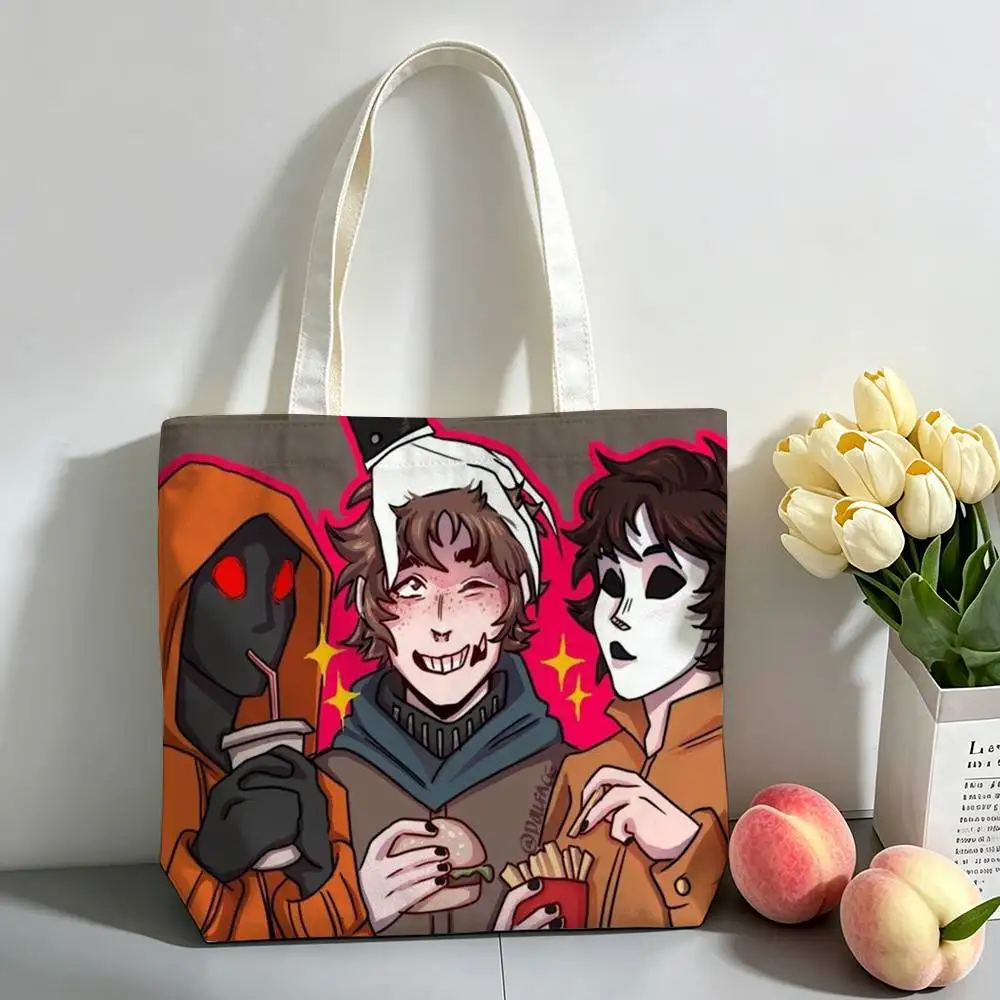 O-perator MH Marble Hornets Printed Canvas Tote Bag Shoulder Bag Commuter Mommy Shopping Bag
O-perator MH Marble Hornets Printed Canvas Tote Bag Shoulder Bag Commuter Mommy Shopping Bag