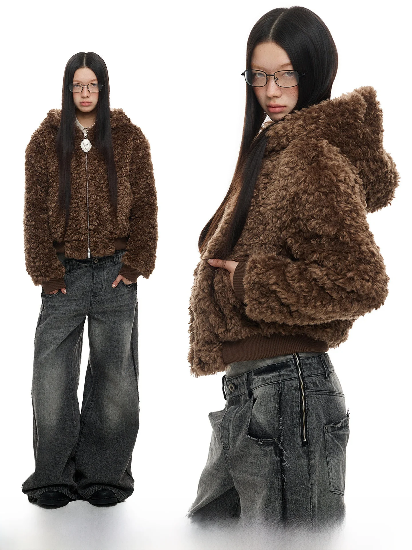 JIKOO Ulysses' Dinner Faux Wool Thiened ort Coat Women's Winter Warm Trendy Hooded Jaet Cotton Clothes for Ladies
JIKOO Ulysses' Dinner Faux Wool Thiened ort Coat Women's Winter Warm Trendy Hooded Jaet Cotton Clothes for Ladies