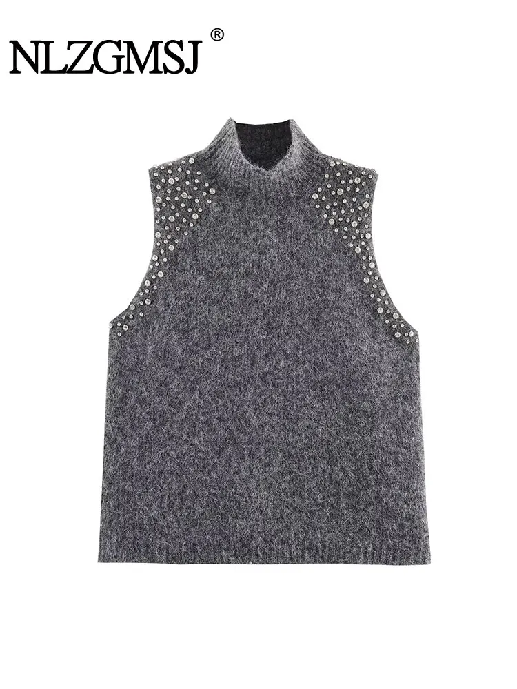 NLZGMSJ Autumn Jewelry Decoration Knitted Top Women Fashion Short Tops For Women High Street Casual Woman Knitwear Vest Tops
NLZGMSJ Autumn Jewelry Decoration Knitted Top Women Fashion Short Tops For Women High Street Casual Woman Knitwear Vest Tops