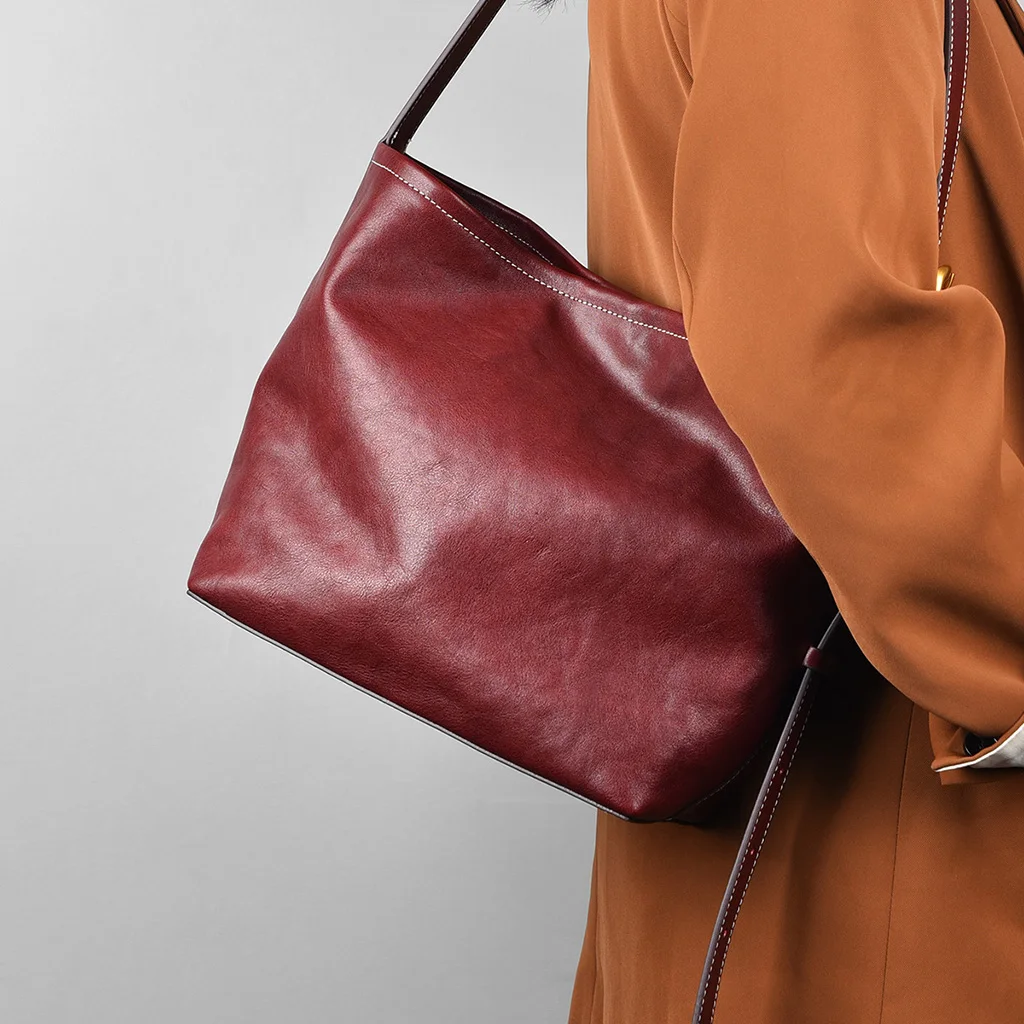 MENDY Women Bags Vegetable Tanned Leather Underarm Bag Large Capacity Shoulder Tote for Work & Travel Luxury Designer Brand New
MENDY Women Bags Vegetable Tanned Leather Underarm Bag Large Capacity Shoulder Tote for Work & Travel Luxury Designer Brand New