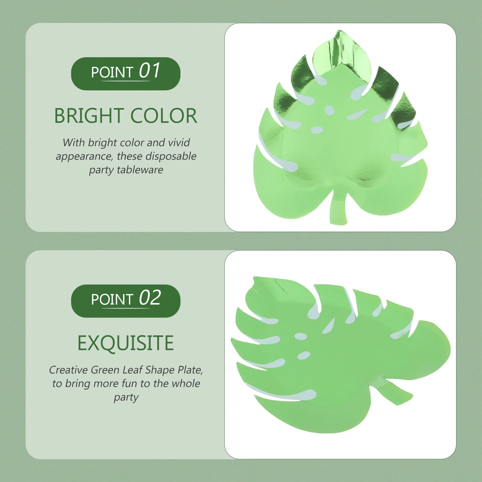 16Pcs Leaf Shape Tropical Paper Plates Disposable Party Dinnerware Plates for Cake Dessert Serving Paper Leaves Plate
16Pcs Leaf Shape Tropical Paper Plates Disposable Party Dinnerware Plates for Cake Dessert Serving Paper Leaves Plate