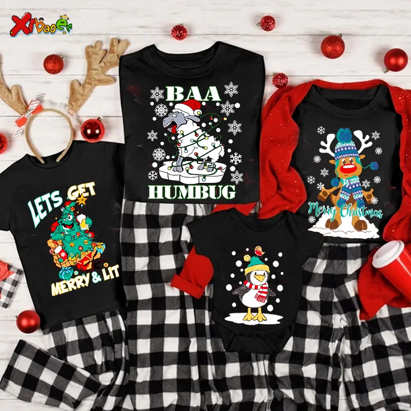 Christmas T-Shirt Family Matching Outfits Clothes Baby Kids Family Look Children Clothes Family Look Familien Outfit Clothing
Christmas T-Shirt Family Matching Outfits Clothes Baby Kids Family Look Children Clothes Family Look Familien Outfit Clothing