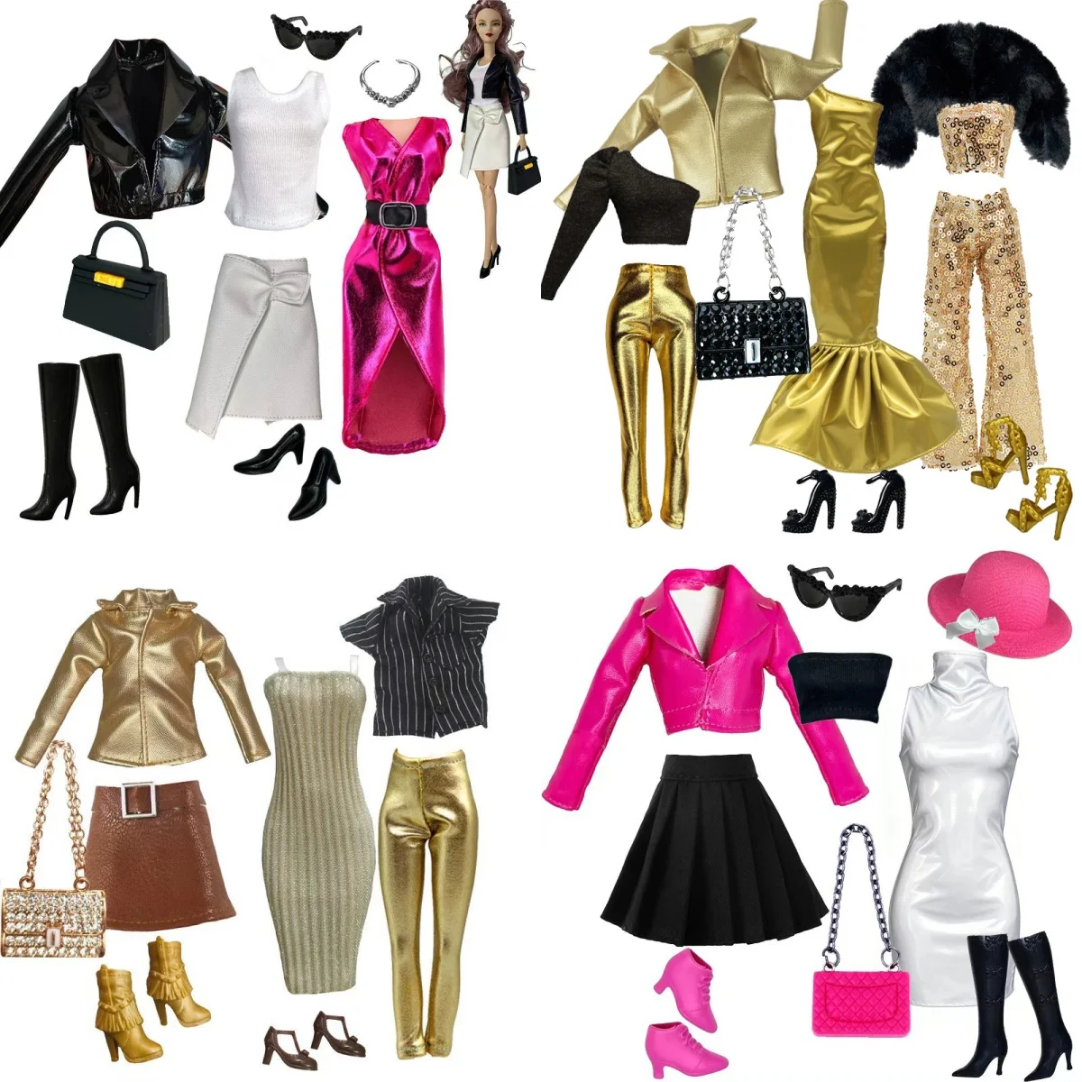 1/6 Doll Clothes Parts 10 Styles Fashion/Trends City Girls Jacket+Dress+Earring+Handbag+Shoes Set For 30cm Babi Supermodel Doll
1/6 Doll Clothes Parts 10 Styles Fashion/Trends City Girls Jacket+Dress+Earring+Handbag+Shoes Set For 30cm Babi Supermodel Doll