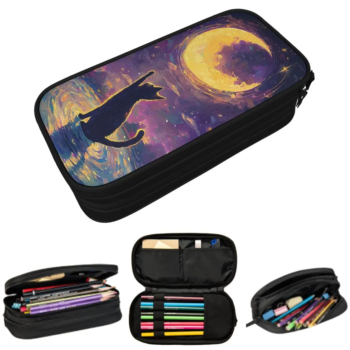 Пенал для карандашей Starry Sky Cat, подарок для студентов, коробка для ручек, сумка для канцелярских принадлежностей, сумка-держатель для ручек
Пенал для карандашей Starry Sky Cat, подарок для студентов, коробка для ручек, сумка для канцелярских принадлежностей, сумка-держатель для ручек
