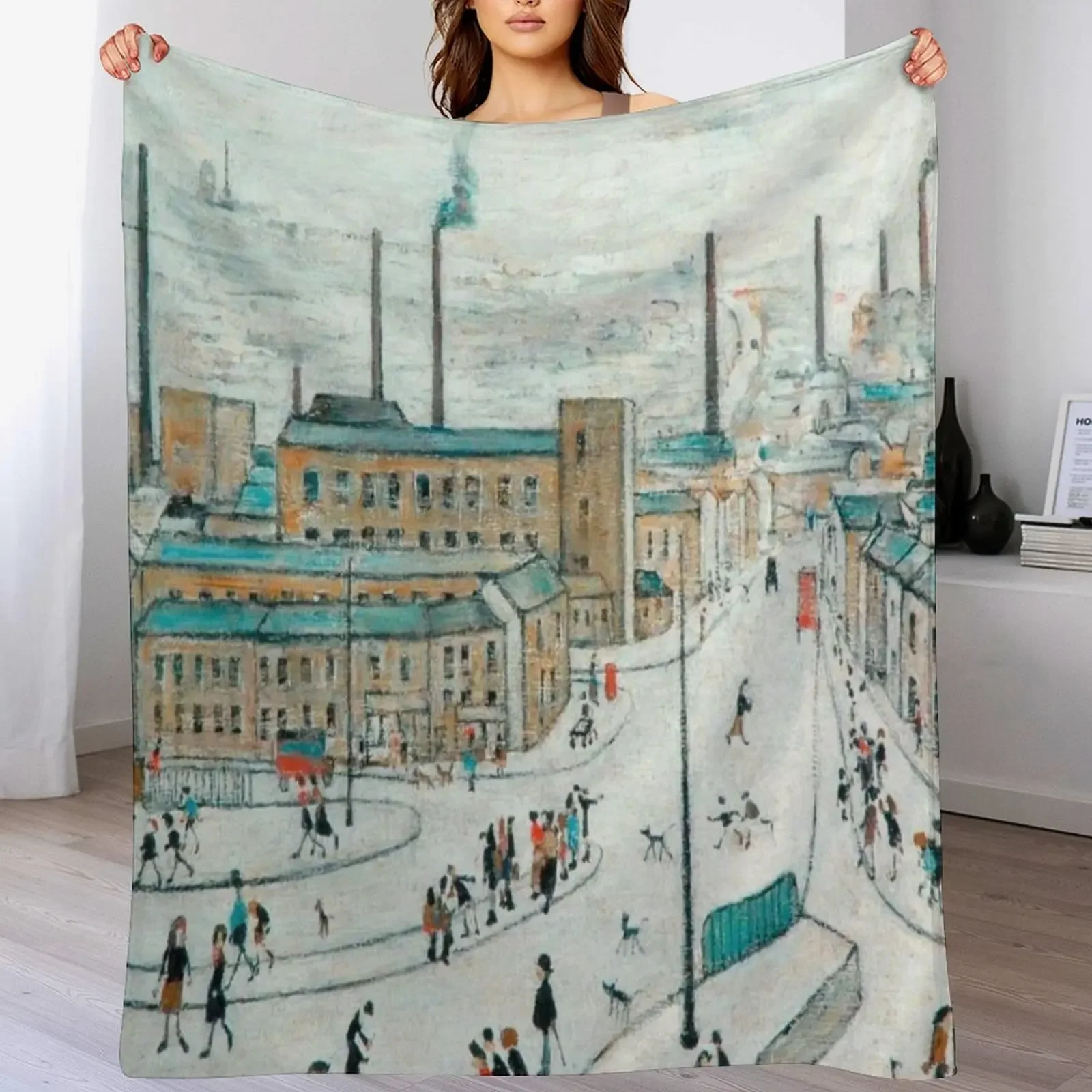 L S Lowry Throw Blanket Flannel Fabric Decorative Beds valentine gift ideas Plush Blankets
L S Lowry Throw Blanket Flannel Fabric Decorative Beds valentine gift ideas Plush Blankets
