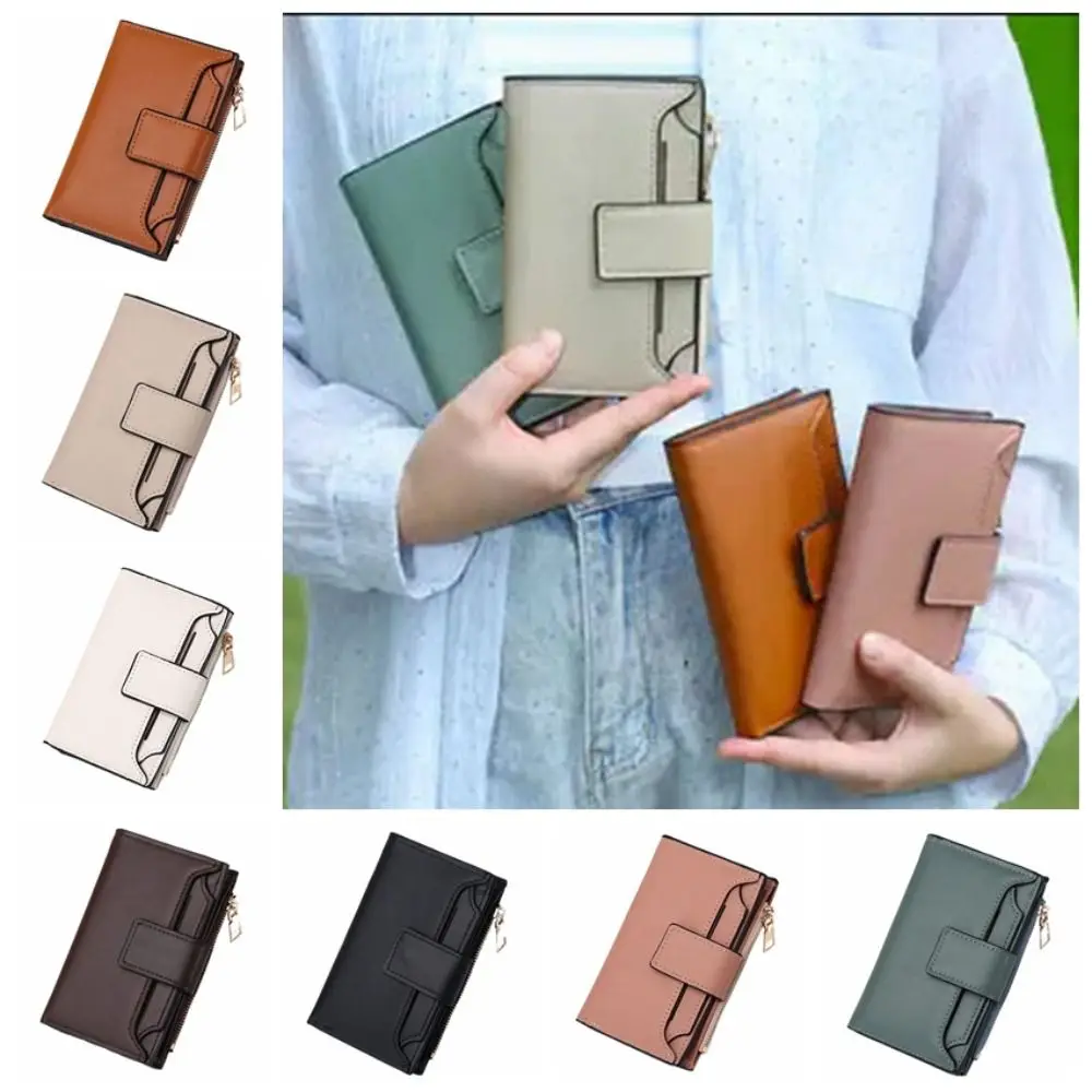 Multifunctional PU Leather Wallet Multiple Card Slot Korean Style Short Wallet Candy Color Zipper Folding Card Holder Girl
Multifunctional PU Leather Wallet Multiple Card Slot Korean Style Short Wallet Candy Color Zipper Folding Card Holder Girl