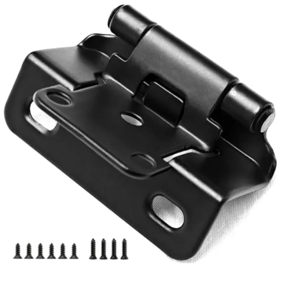 Cabinet Hinges, Pack 30 Pairs 1/2" Overlay Semi Kitchen Cabinet Hinges, Matte Black Self-Closing Door Hinges with Silicone Cush
Cabinet Hinges, Pack 30 Pairs 1/2" Overlay Semi Kitchen Cabinet Hinges, Matte Black Self-Closing Door Hinges with Silicone Cush