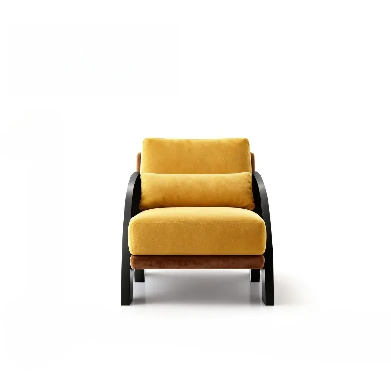 Curved sofa chair, small apartment, single living room, homestay, vintage style light luxury, white ash wood fabric leisure
Curved sofa chair, small apartment, single living room, homestay, vintage style light luxury, white ash wood fabric leisure