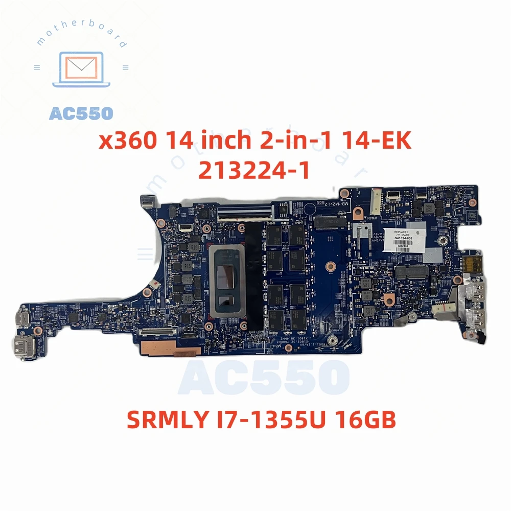Laptop Motherboard 213224-1Q N41023 N41024-601 FOR HP x360 14 inch 2-in-1 14-EK I5-1335U I7-1355U WITH 100% Working Test Passed
Laptop Motherboard 213224-1Q N41023 N41024-601 FOR HP x360 14 inch 2-in-1 14-EK I5-1335U I7-1355U WITH 100% Working Test Passed