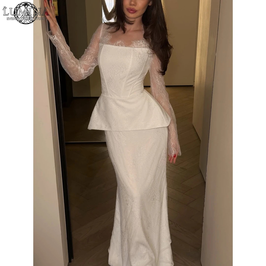 Lumina Fishtail Skirt Prom Dresses 2026 Luxury Women's Elegant Party Dress Customized White Lace Embroidery Ball Gowns Evening
Lumina Fishtail Skirt Prom Dresses 2026 Luxury Women's Elegant Party Dress Customized White Lace Embroidery Ball Gowns Evening