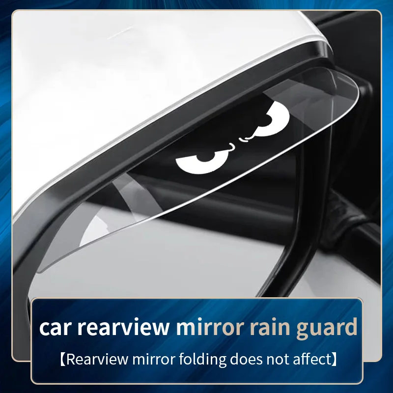 1 pair of transparent rearview mirrors, rain eyebrows, white eyes, car reversing mirror, rain proof
1 pair of transparent rearview mirrors, rain eyebrows, white eyes, car reversing mirror, rain proof