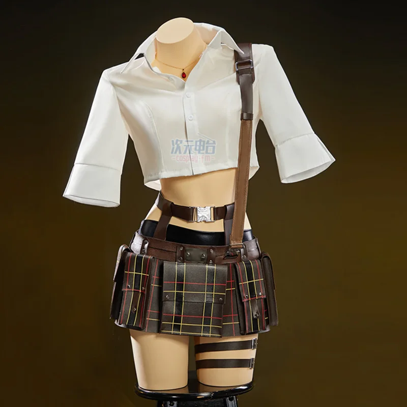 Game DMC 5 V Lady Mary Cosplay Costumes Women Leather Skirt Shirt Glvoes Combat Outfit Halloween Carnival Party Roleplay Clothes
Game DMC 5 V Lady Mary Cosplay Costumes Women Leather Skirt Shirt Glvoes Combat Outfit Halloween Carnival Party Roleplay Clothes