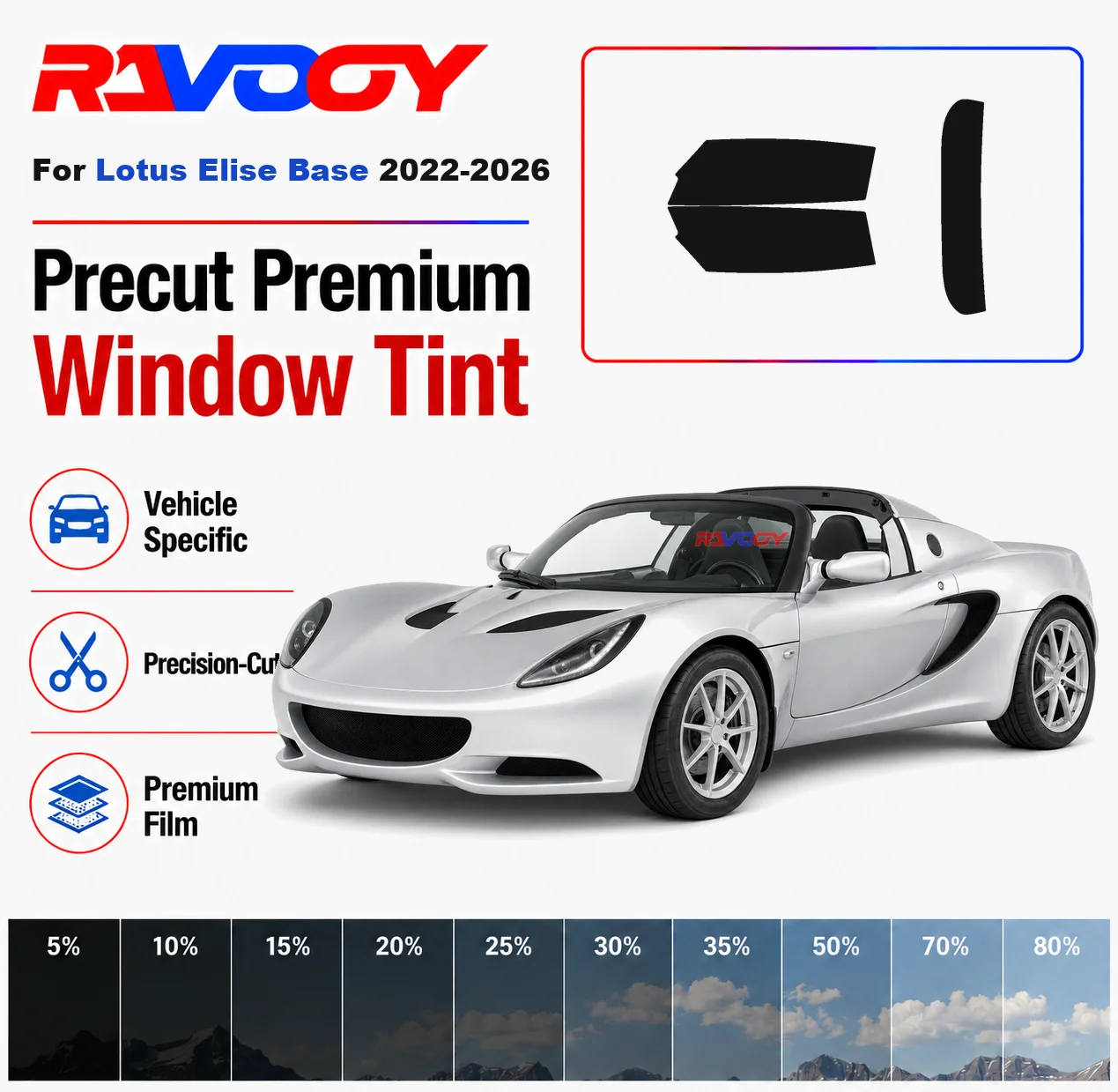 Premium Precut Window Tint Kit Front Rear Windows Rear Windshield For Lotus Elise Base 2022-2026 Complete Set Nano Ceramic Film
Premium Precut Window Tint Kit Front Rear Windows Rear Windshield For Lotus Elise Base 2022-2026 Complete Set Nano Ceramic Film