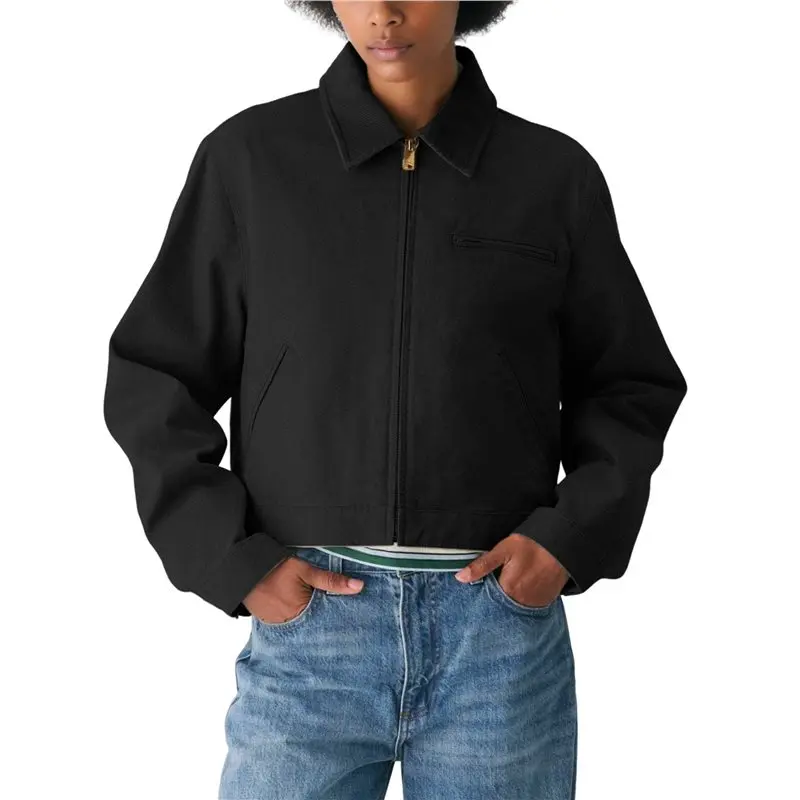 ABRT-Cropped Jacket Women Long Sleeve Lapel Neck Zip Up Jackets For Women
ABRT-Cropped Jacket Women Long Sleeve Lapel Neck Zip Up Jackets For Women