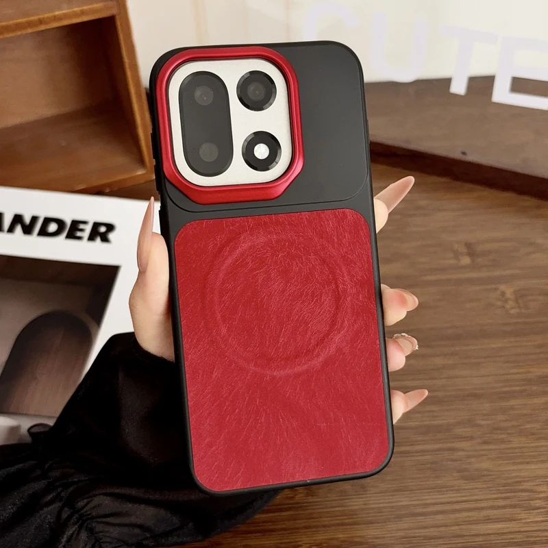 For OnePlus 15 15T Case Luxury PU Leather +Hard PC Anti-Slip Wireless Charging Protective Red Cover for One Plus 15T
For OnePlus 15 15T Case Luxury PU Leather +Hard PC Anti-Slip Wireless Charging Protective Red Cover for One Plus 15T