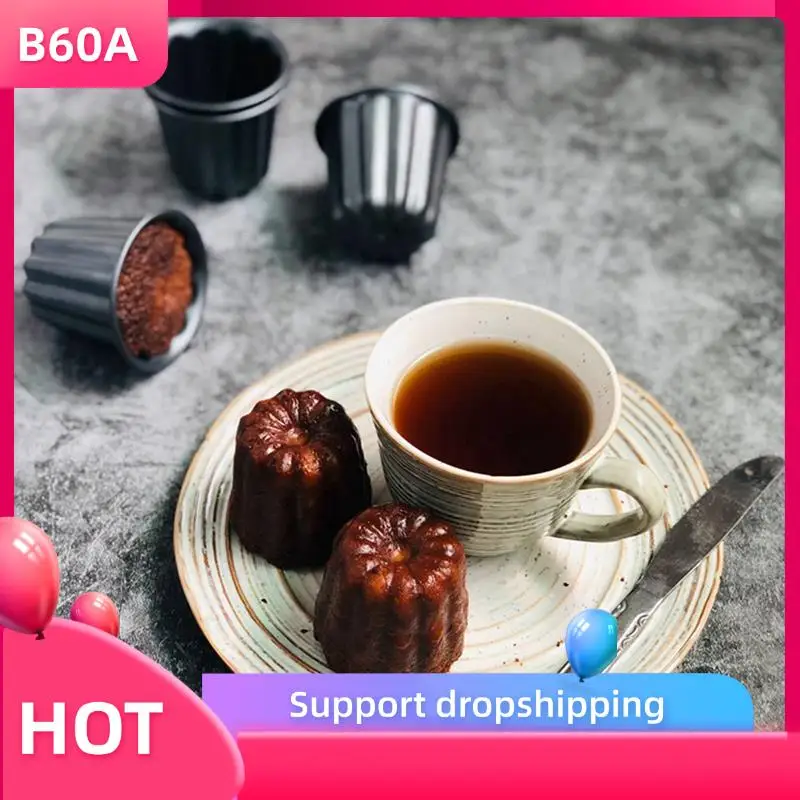 B60A Canele Mold, Cannele Muffin Cup, 12Pcs Non-Stick Cannele Mould Gray-Black Canneles
B60A Canele Mold, Cannele Muffin Cup, 12Pcs Non-Stick Cannele Mould Gray-Black Canneles