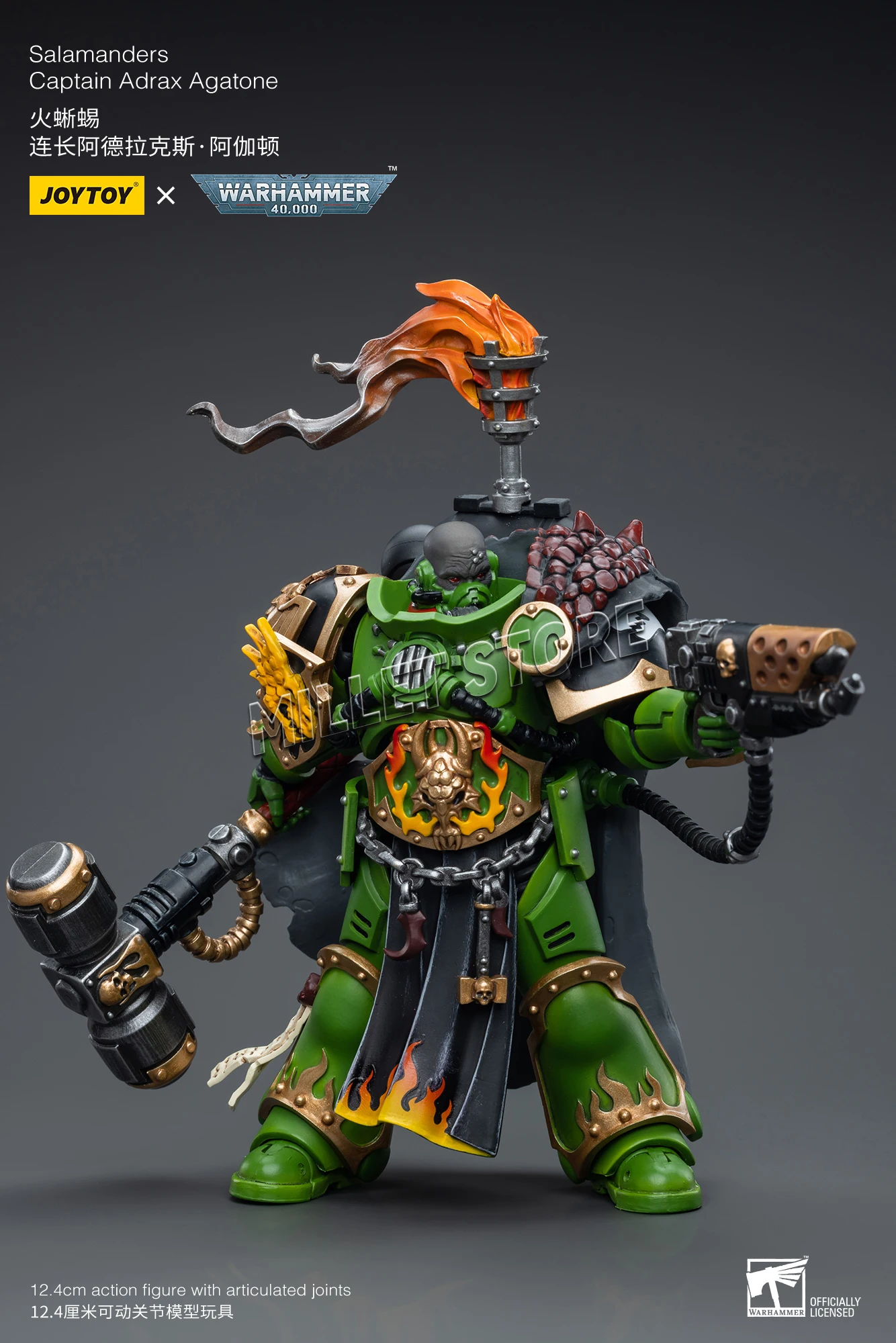 Original Genuine JOYTOY 1/18 Action Figure 40K Salamander Captain Adracus Agathoni Replica Animation Model
Original Genuine JOYTOY 1/18 Action Figure 40K Salamander Captain Adracus Agathoni Replica Animation Model