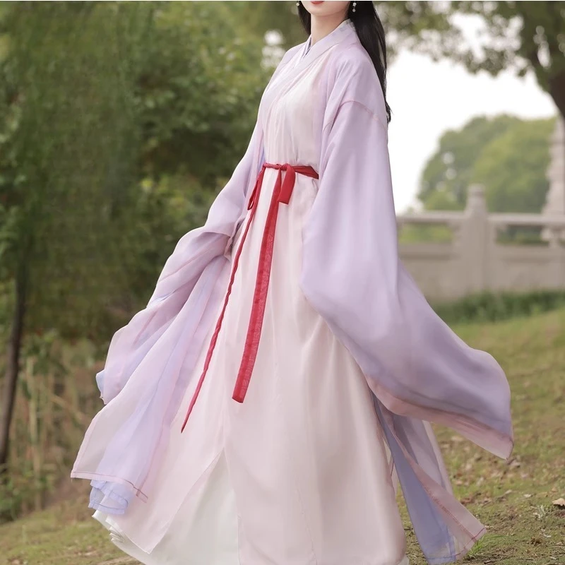 Chinese Ancient Hanfu Dress Princess Fairy Costume Oriental Folk Dance Dress Traditional Wide Sleeve Waist Skirt
Chinese Ancient Hanfu Dress Princess Fairy Costume Oriental Folk Dance Dress Traditional Wide Sleeve Waist Skirt