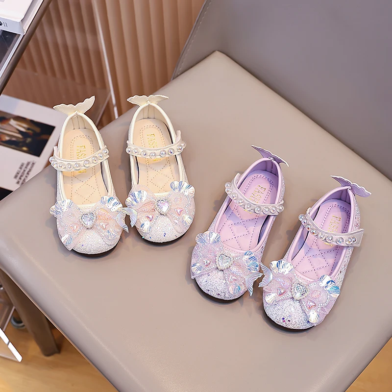 Little Girls Sparkly Sequins Leather Shoes with Cute Bow 2026 New Summer Kids Crystal Sandals Soft Sole Trendy Party Dress Up
Little Girls Sparkly Sequins Leather Shoes with Cute Bow 2026 New Summer Kids Crystal Sandals Soft Sole Trendy Party Dress Up