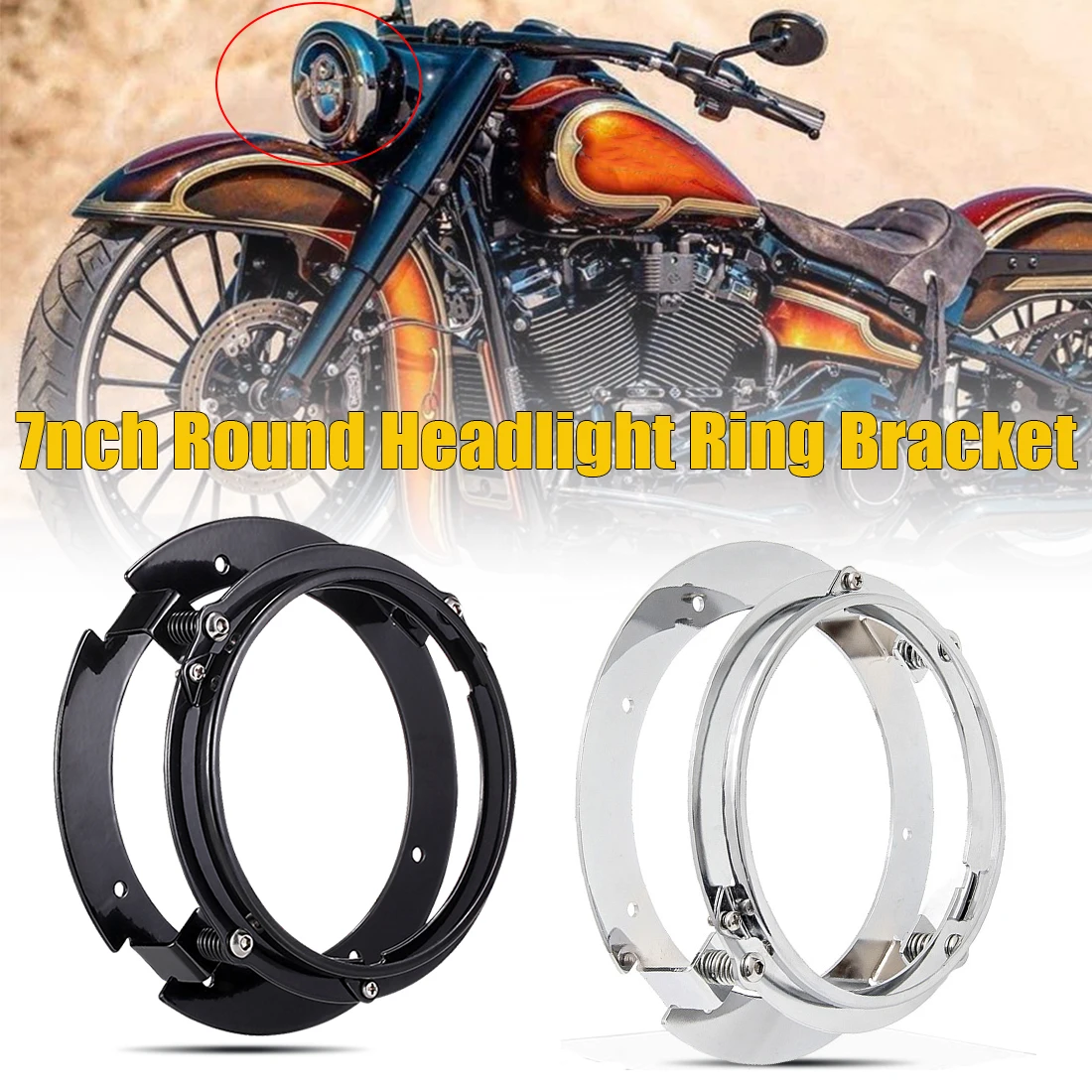 5.75 Inch Headlight Bracket Kit Black /chrome for Motorcycle Ring Mount Brackets for for Jeep Wrangler Jk Suzuki Samurai
5.75 Inch Headlight Bracket Kit Black /chrome for Motorcycle Ring Mount Brackets for for Jeep Wrangler Jk Suzuki Samurai