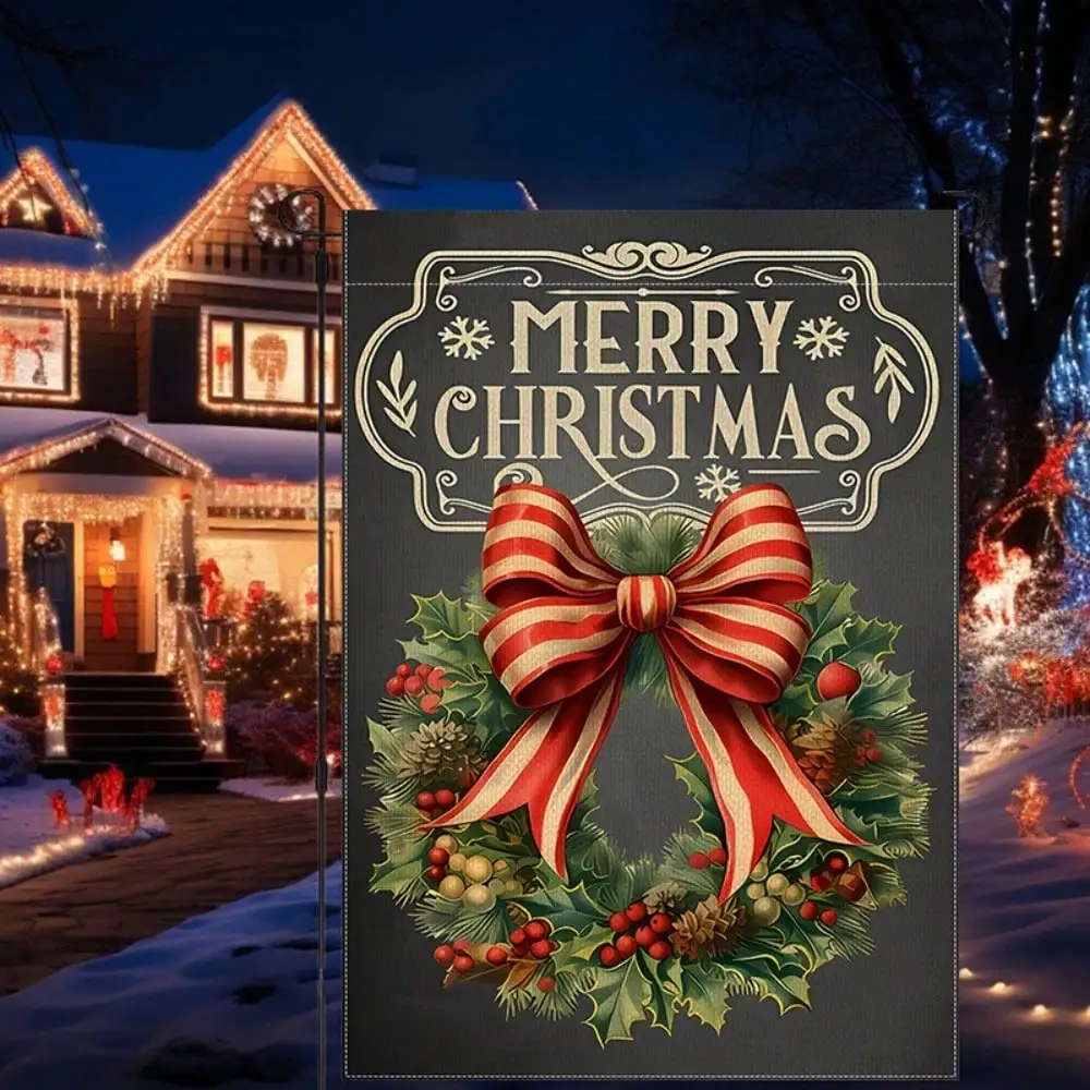 12x18 Inch Merry Christmas Garden Flag Red Bow Holly Wreath Double Sided Polyester Weather Resistant Outdoor Decor No Flagpole
12x18 Inch Merry Christmas Garden Flag Red Bow Holly Wreath Double Sided Polyester Weather Resistant Outdoor Decor No Flagpole