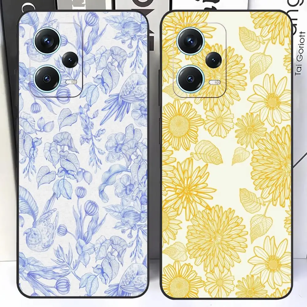 Artistic flowers painting Phone Case For Redmi Note 13 Pro Plus 12 11 A3X A1 A2 13C 12C Black Cases
Artistic flowers painting Phone Case For Redmi Note 13 Pro Plus 12 11 A3X A1 A2 13C 12C Black Cases