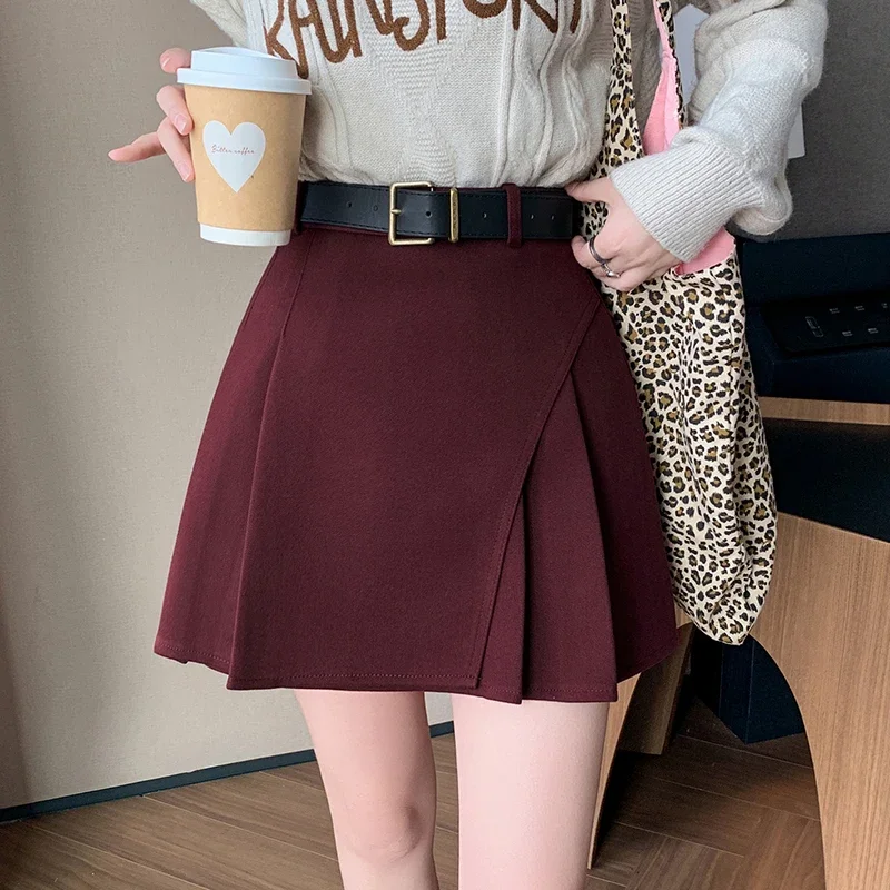 New Women Autumn Winter Woolen Skirts Korean Style Ladies Fashion High Waist Wool Pleated Mini Skirt Female Casual Short Skirts
New Women Autumn Winter Woolen Skirts Korean Style Ladies Fashion High Waist Wool Pleated Mini Skirt Female Casual Short Skirts