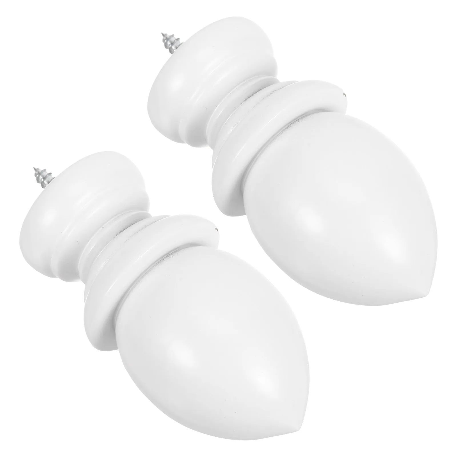 2Pcs Wood Curtain Rod Finials White Decorative Wooden End Caps Replacement Finials for Drapery Rods Window Treatment Hardware
2Pcs Wood Curtain Rod Finials White Decorative Wooden End Caps Replacement Finials for Drapery Rods Window Treatment Hardware