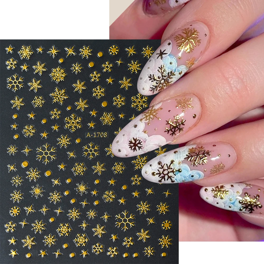 12pcs Gold Snowflake Christmas Nail Stickers Slider Winter Xmas White Laser Luminous Snowflakes Nail Art Stickers Decal Decorati
12pcs Gold Snowflake Christmas Nail Stickers Slider Winter Xmas White Laser Luminous Snowflakes Nail Art Stickers Decal Decorati
