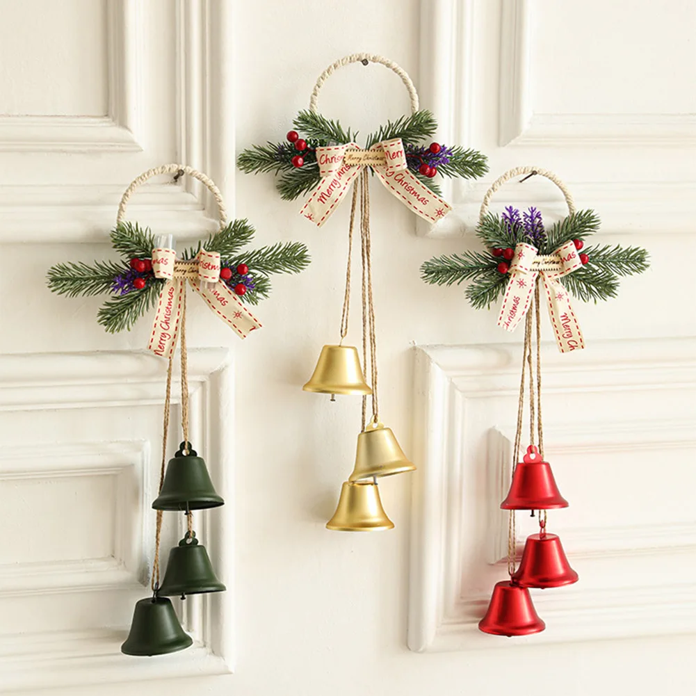 Merry Christmas Gingle Bells Crafts Ornaments Household Christmas Tree Wreaths Hanging Pendant DIY Decor Supplies
Merry Christmas Gingle Bells Crafts Ornaments Household Christmas Tree Wreaths Hanging Pendant DIY Decor Supplies