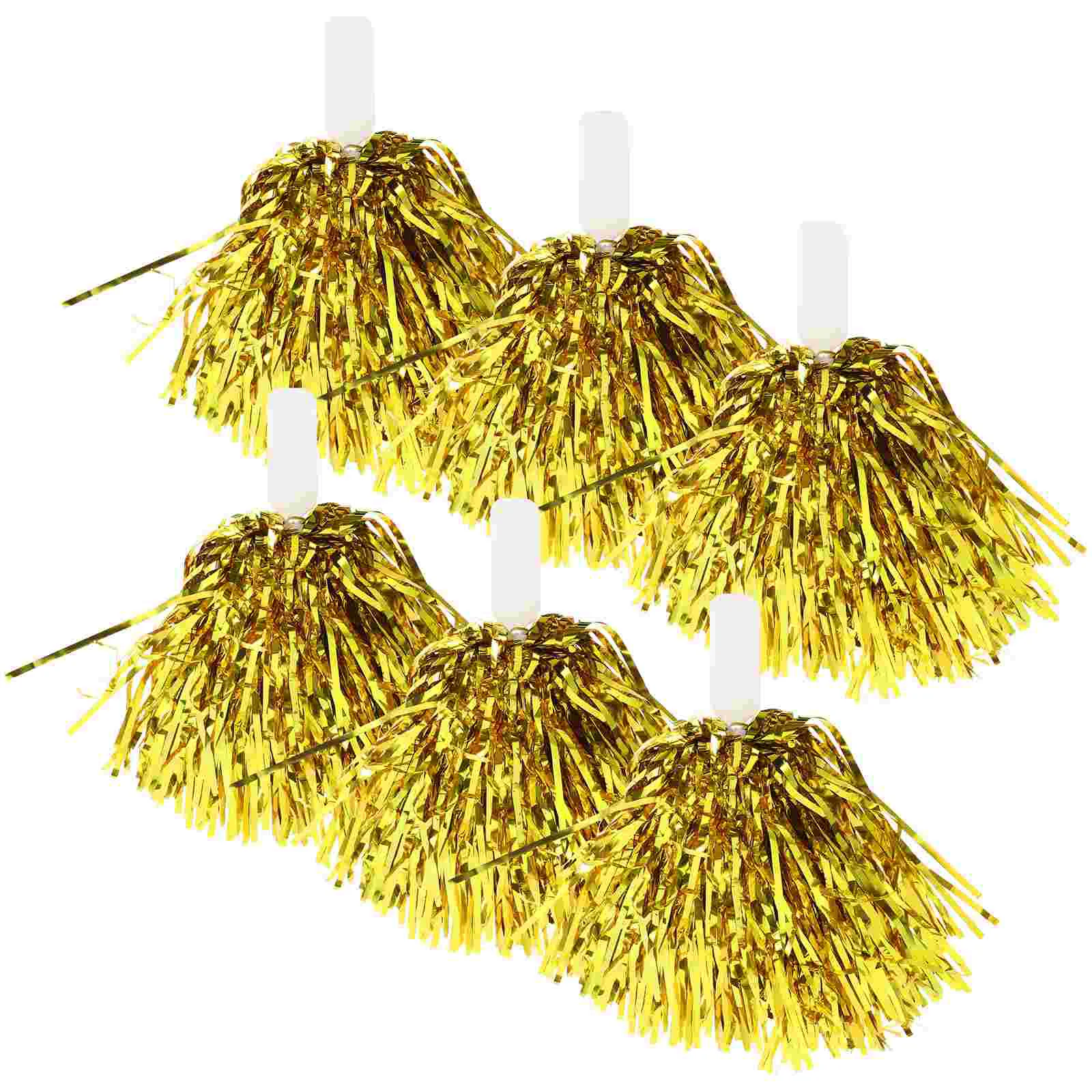 12 Pcs Metallic Gold Cheerleader Hand Flowers 25g Plastic Bright Colors Dance Performance Props Sports Events
12 Pcs Metallic Gold Cheerleader Hand Flowers 25g Plastic Bright Colors Dance Performance Props Sports Events