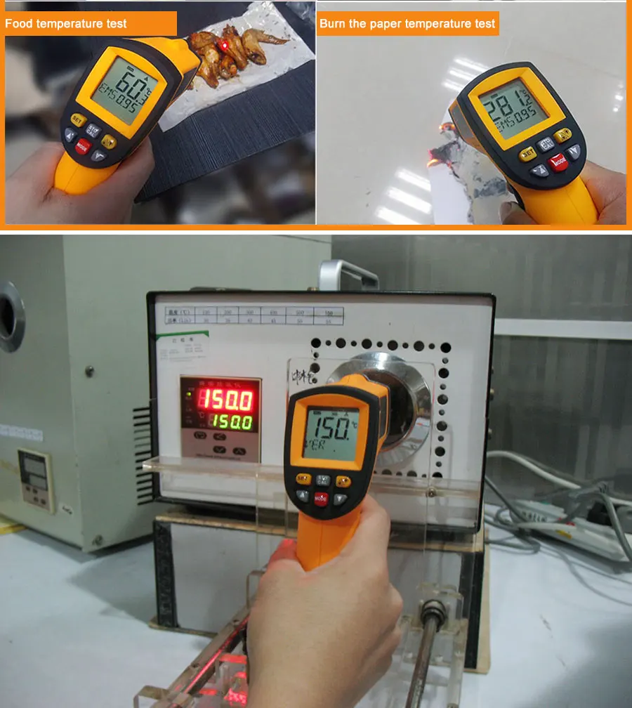 5PCS -50~950℃ Digital Infrared Thermometer Non-Contact GM900 Laser Pyrometer IR Temperature Meter Gun Industrial LCD Pyrometer
5PCS -50~950℃ Digital Infrared Thermometer Non-Contact GM900 Laser Pyrometer IR Temperature Meter Gun Industrial LCD Pyrometer