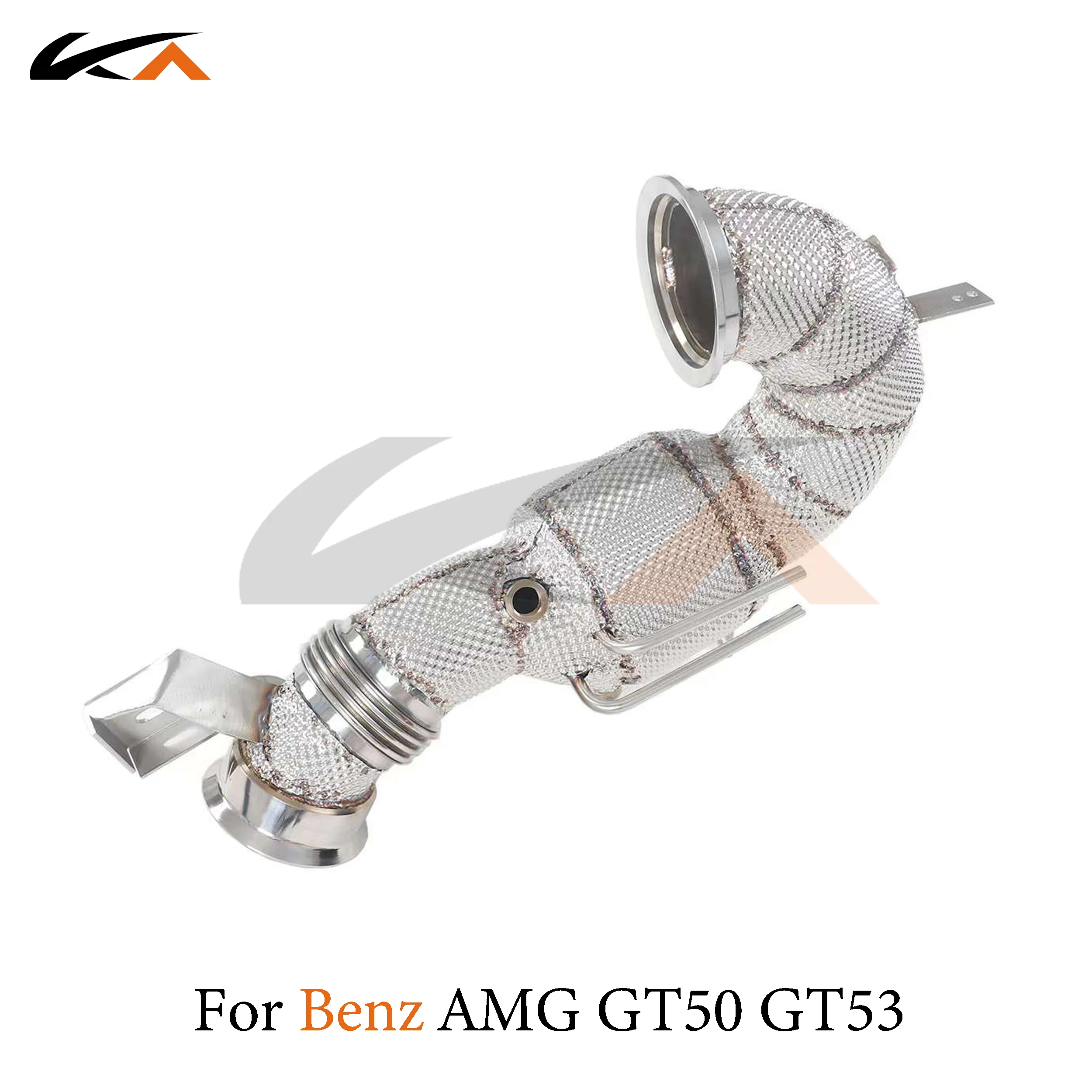 KA exhaust system header stainless downpipe for Mercedes-Benz AMG GT50 GT53 3.0T axle pipe performance catalysis heat shield
KA exhaust system header stainless downpipe for Mercedes-Benz AMG GT50 GT53 3.0T axle pipe performance catalysis heat shield