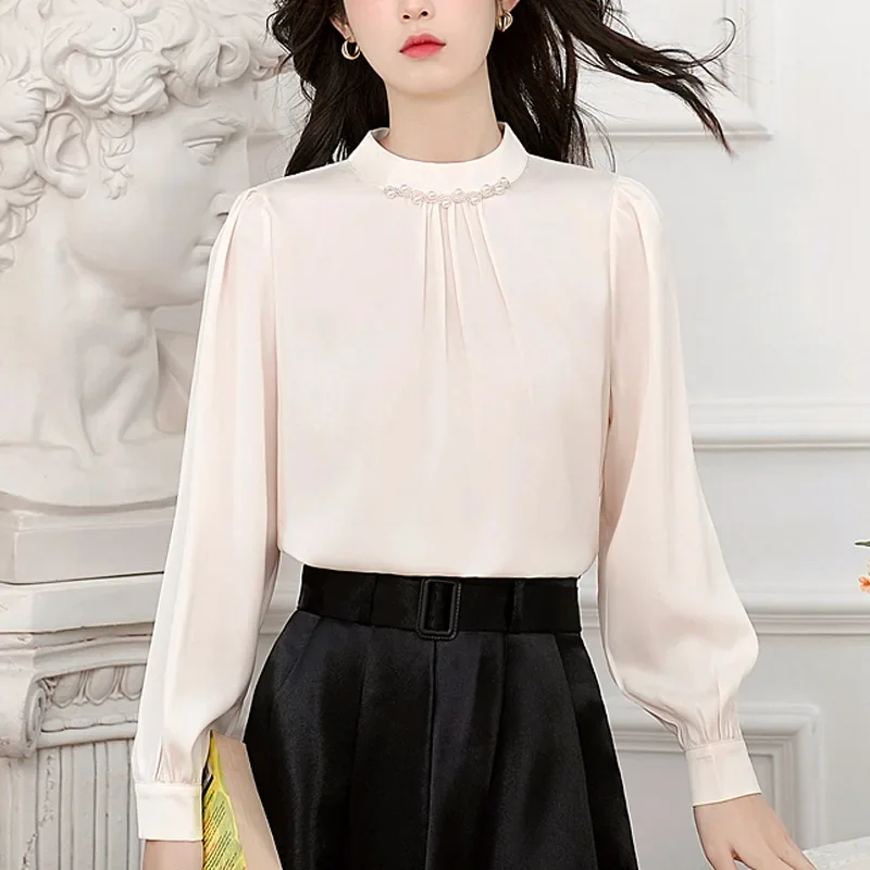 Fashion 2025 Spring Long Sleeve O-Neck Women Blouse Versatile Chiffon Blouse Shirt Women Tops Blusas De Mujer Camisa Blusa N355
Fashion 2025 Spring Long Sleeve O-Neck Women Blouse Versatile Chiffon Blouse Shirt Women Tops Blusas De Mujer Camisa Blusa N355