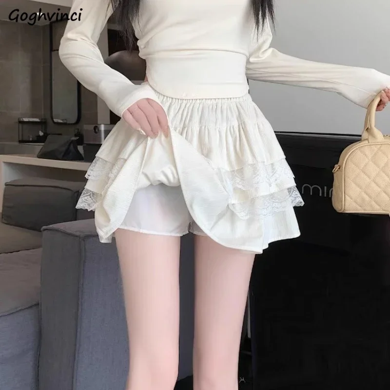 Lace Patchwork Skirts Women High Waist Autumn Solid Trendy Fairycore Korean Fashion Hotsweet Prevalent Ins Harajuku Slouchy Chic
Lace Patchwork Skirts Women High Waist Autumn Solid Trendy Fairycore Korean Fashion Hotsweet Prevalent Ins Harajuku Slouchy Chic