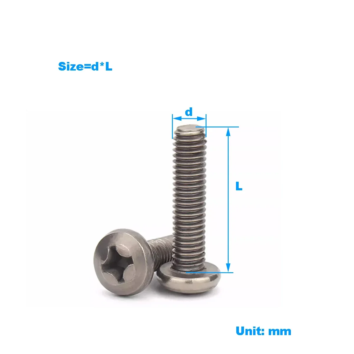 Titanium Screw / Pure Titanium Pan Head Round Head Phillips Bolt / Round Head Screw M3M4M5M6
Titanium Screw / Pure Titanium Pan Head Round Head Phillips Bolt / Round Head Screw M3M4M5M6