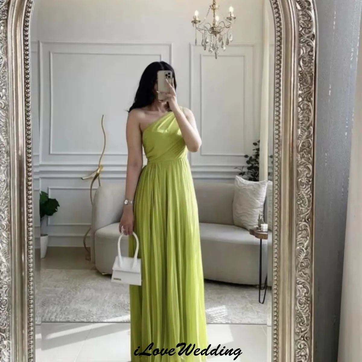 Evening Dresses 2025 Pomona Green Wedding Party Dress For Woman Chiffon One Shoulder Ruched Elegant Prom Dresses Gala Customized
Evening Dresses 2025 Pomona Green Wedding Party Dress For Woman Chiffon One Shoulder Ruched Elegant Prom Dresses Gala Customized