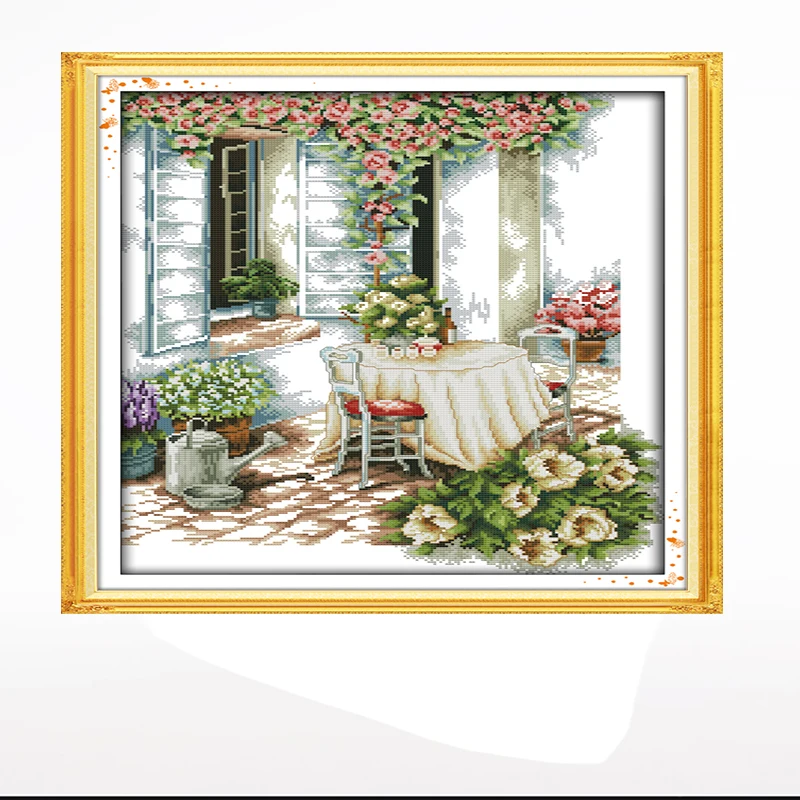 Summer afternoon landscape cross-stitch living room bedroom hanging painting, 11CT/14CT hand embroidery
Summer afternoon landscape cross-stitch living room bedroom hanging painting, 11CT/14CT hand embroidery