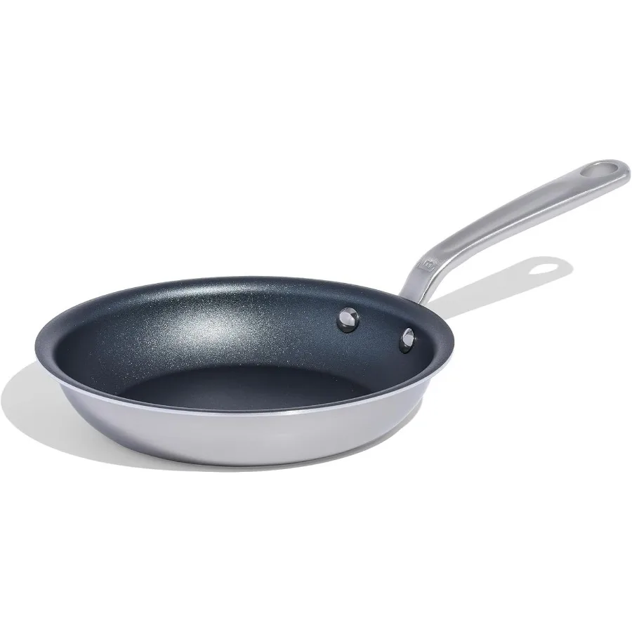 Cookware ProCoat 8 Non Stick Frying Pan Graphite 5 Ply Stainless Clad Nonstick Professional Cookware Crafted in Italy Induction
Cookware ProCoat 8 Non Stick Frying Pan Graphite 5 Ply Stainless Clad Nonstick Professional Cookware Crafted in Italy Induction