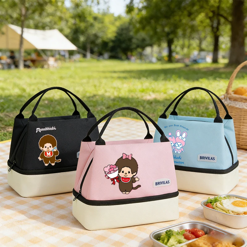 Monchhichi Woman Lunch Bag Insulation Bento Pack Cute Cartoon Thermal Food Bags Man Bento Handbag Meal Pack Kawaii IcePack Gift
Monchhichi Woman Lunch Bag Insulation Bento Pack Cute Cartoon Thermal Food Bags Man Bento Handbag Meal Pack Kawaii IcePack Gift