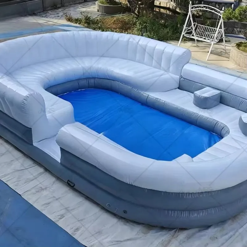 Outdoor Inflatable Swimming Pool for Adults and Kids, High-Quality Large White PVC Rectangle Shape
Outdoor Inflatable Swimming Pool for Adults and Kids, High-Quality Large White PVC Rectangle Shape