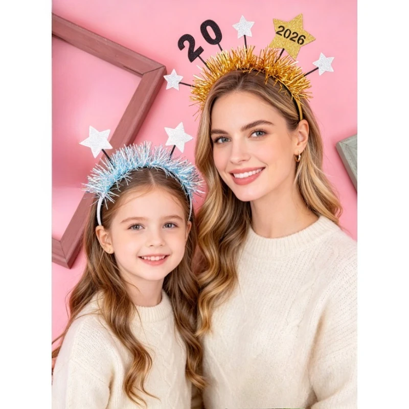 2026 New Year Headband Christmas Party Hair Hoop Holiday Decor Kid Adult Hair Accessory Celebration Stage Festival Glitter Props
2026 New Year Headband Christmas Party Hair Hoop Holiday Decor Kid Adult Hair Accessory Celebration Stage Festival Glitter Props