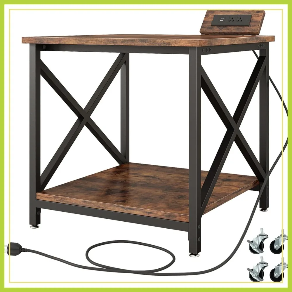 Large Printer Stand with Power Outlet, 2 Tier Rolling Cart with Storage Shelf, 23.6x23.6 Inches, Industrial Wheels, Home Office
Large Printer Stand with Power Outlet, 2 Tier Rolling Cart with Storage Shelf, 23.6x23.6 Inches, Industrial Wheels, Home Office