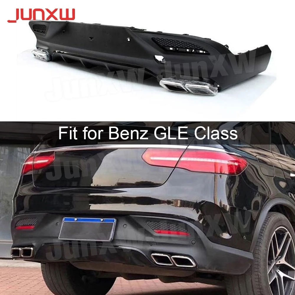 Rear Bumper Lip Diffuser with Exhaust Tips For Mercedes Benz GLE Class W292 C292 GLE63 AMG coupe 2016 -2018 PP Body Kits
Rear Bumper Lip Diffuser with Exhaust Tips For Mercedes Benz GLE Class W292 C292 GLE63 AMG coupe 2016 -2018 PP Body Kits