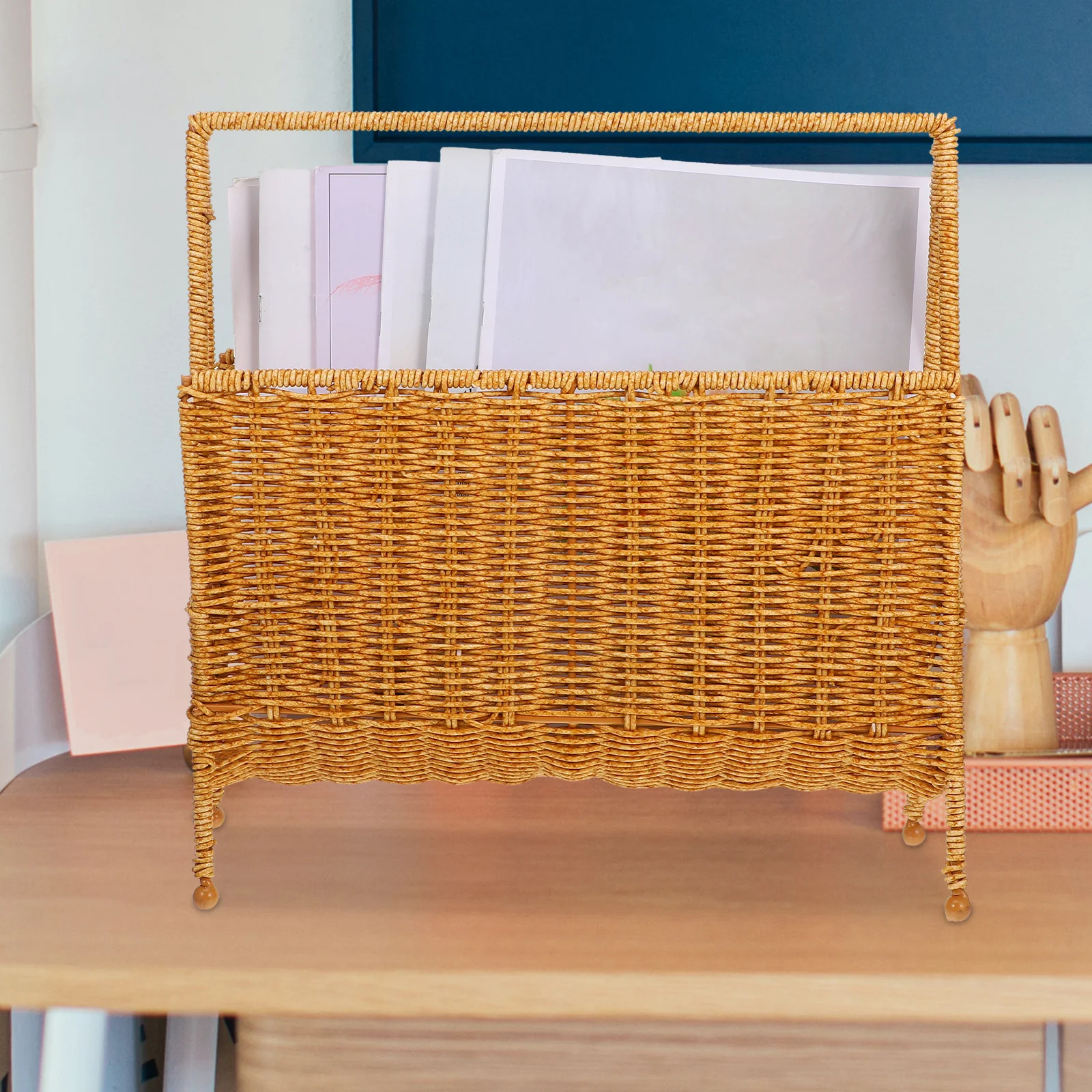 Woven Storage Basket Rustic Style Large Capacity Home Storage Organizer for Books Magazines Bathroom Bedroom Living Room Decor
Woven Storage Basket Rustic Style Large Capacity Home Storage Organizer for Books Magazines Bathroom Bedroom Living Room Decor