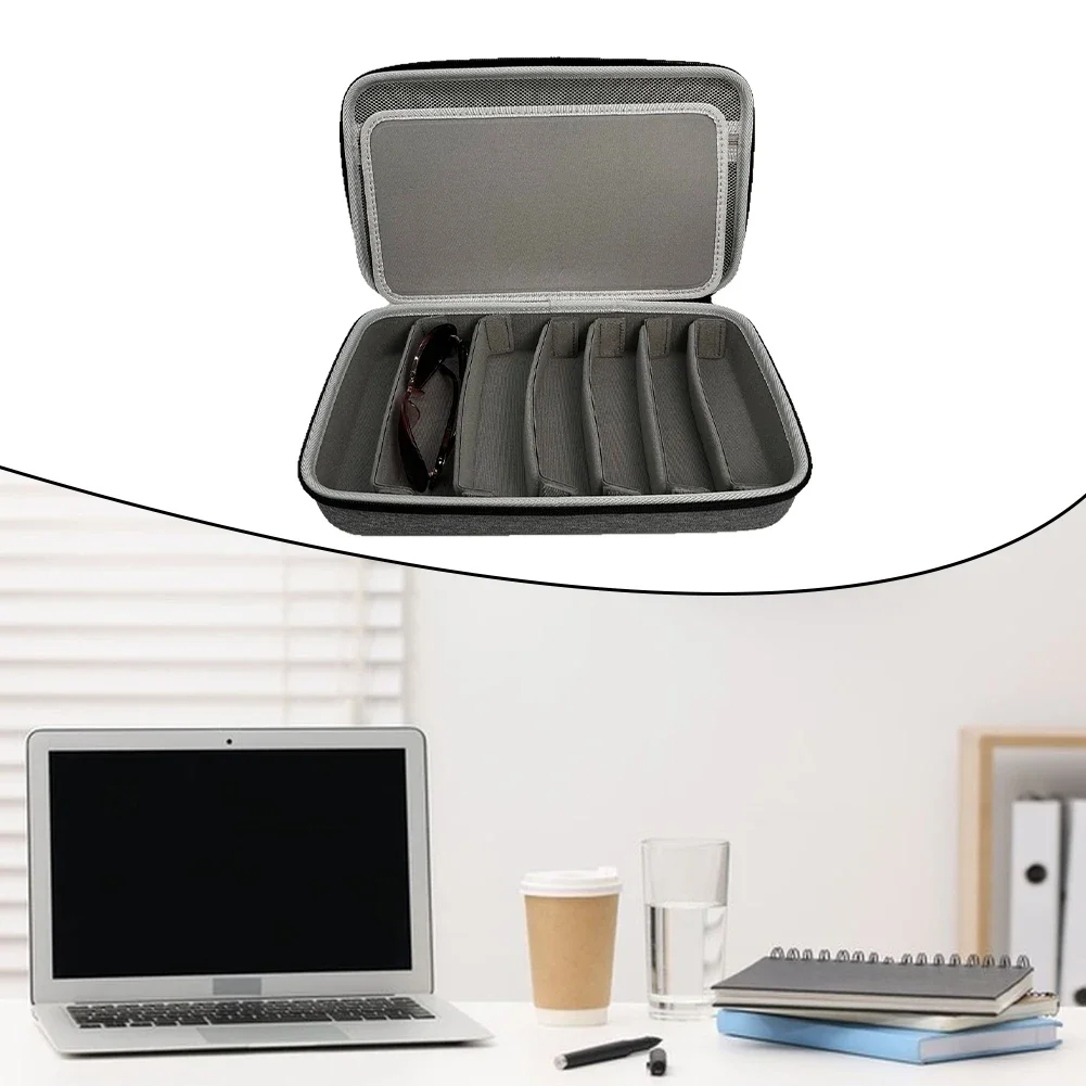 Портативный чехол для хранения солнцезащитных очков с регулируемыми слотами для нескольких пар, твердый корпус, устойчивый к царапинам контейнер для очков
Портативный чехол для хранения солнцезащитных очков с регулируемыми слотами для нескольких пар, твердый корпус, устойчивый к царапинам контейнер для очков