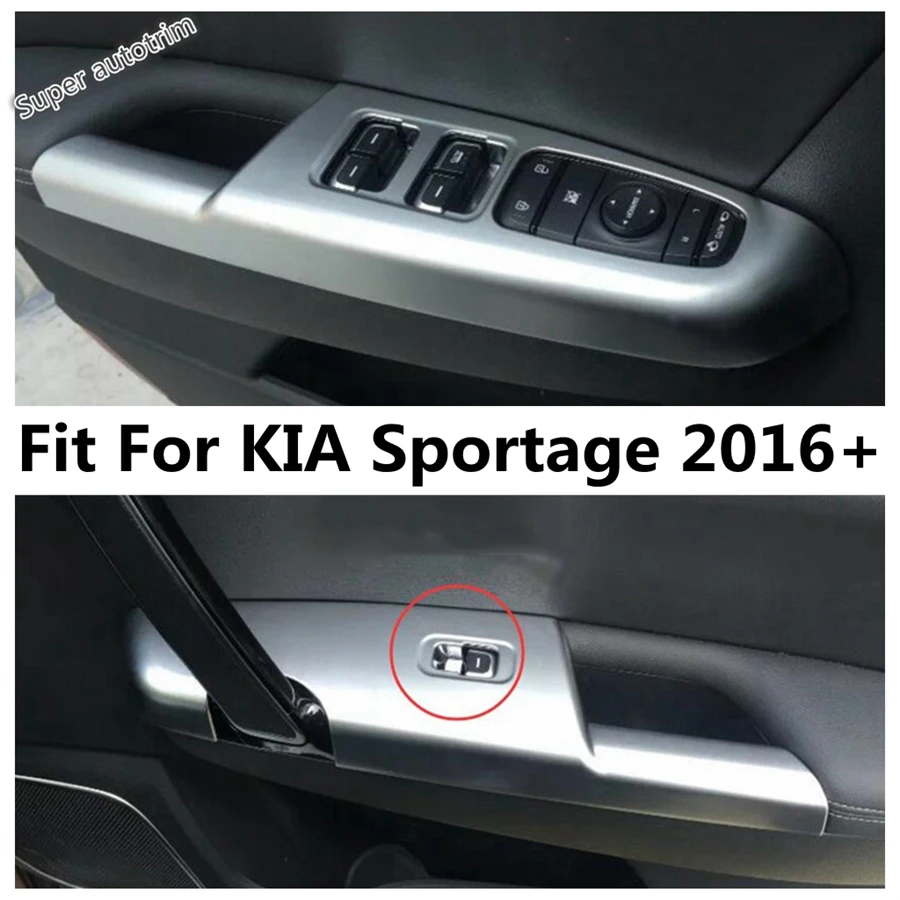 Inner Door Armrest Window Glass Lift Button Panel Decoration Cover Trim For KIA Sportage 2016 - 2020 ABS Accessories Interior
Inner Door Armrest Window Glass Lift Button Panel Decoration Cover Trim For KIA Sportage 2016 - 2020 ABS Accessories Interior