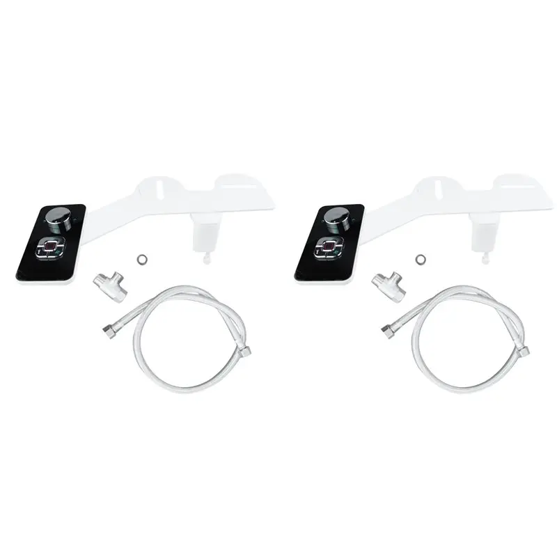 BYBS-2X Bidet Attachment Non-Electric Bidet Toilet Seat Sprayer With Pressure Controls Dual Nozzles For Frontal Rear Wash A
BYBS-2X Bidet Attachment Non-Electric Bidet Toilet Seat Sprayer With Pressure Controls Dual Nozzles For Frontal Rear Wash A