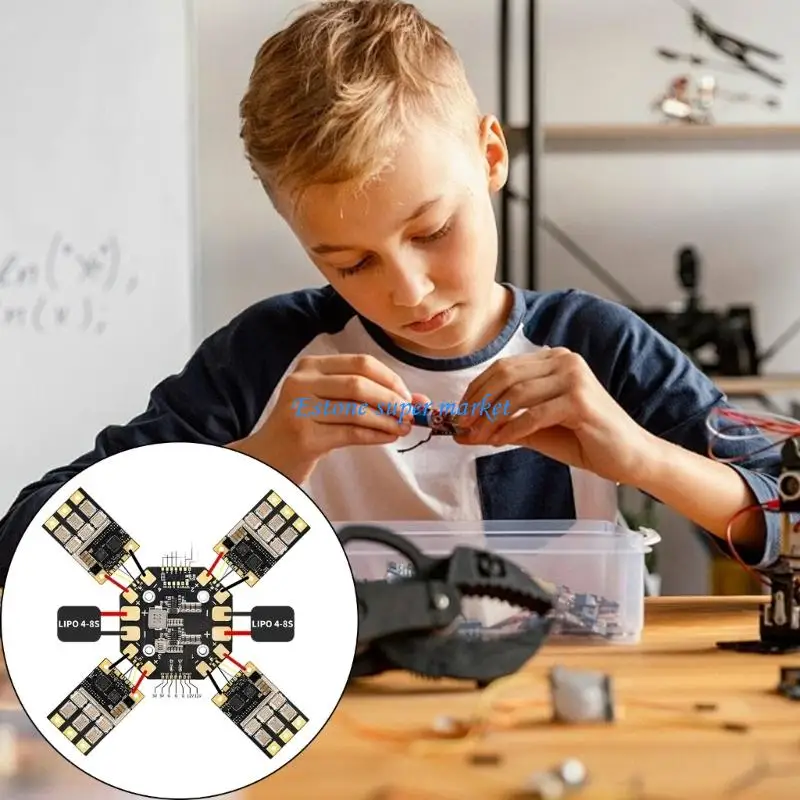 090B High Efficiency 400A Power Distribution Board 8CH for Multirotor Applications
090B High Efficiency 400A Power Distribution Board 8CH for Multirotor Applications