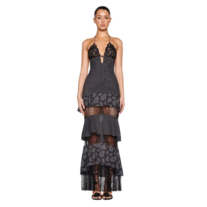 Sexy Beaded Thin Sparkling Hem Fi Tail Women's Dr Asymmetrical High Waist Long Skirt Spring Season No Sve Square Collar
Sexy Beaded Thin Sparkling Hem Fi Tail Women's Dr Asymmetrical High Waist Long Skirt Spring Season No Sve Square Collar